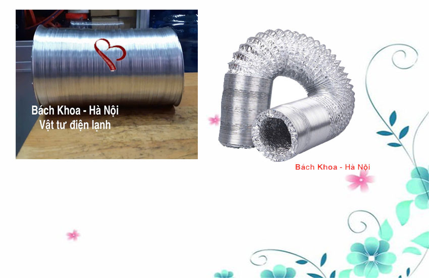 Ống gió mềm không bảo ôn 1 lớp hàng tốt D150