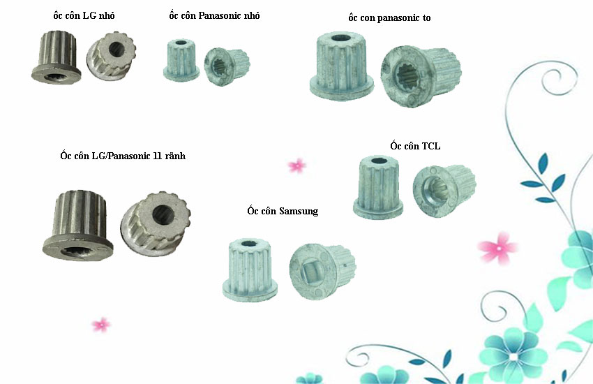 Ốc con dùng cho máy giặt LG, Panasonic, Samsung, TLC...